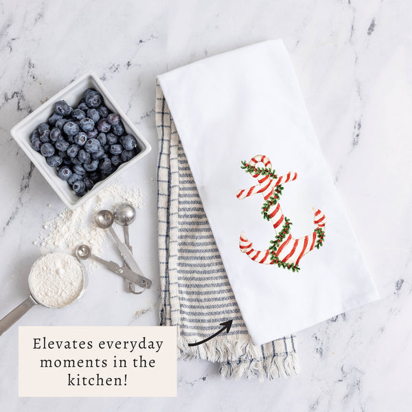 Holiday Anchor Tea Towel