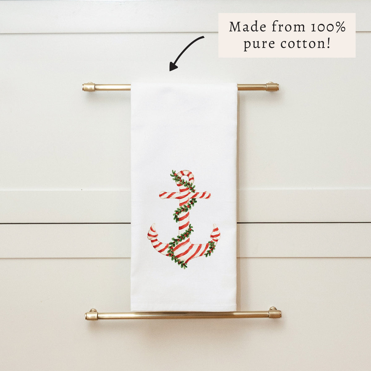 Holiday Anchor Tea Towel