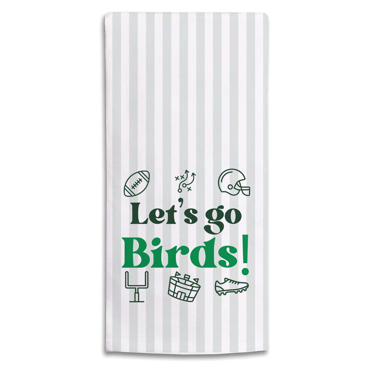 Let’s Go Birds Icons Tea Towel