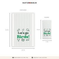 Let’s Go Birds Icons Tea Towel