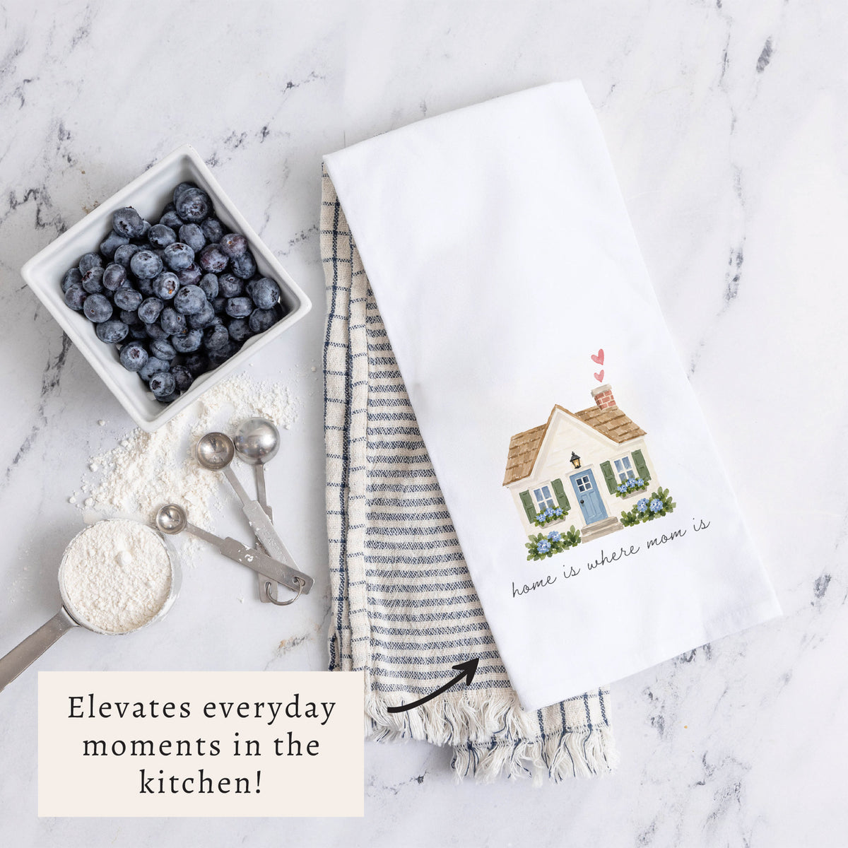 Home Is Where Mom Is Tea Towel