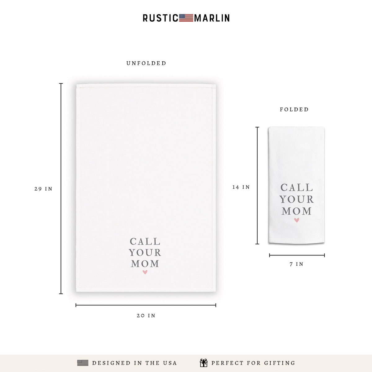 Call Your Mom Tea Towel