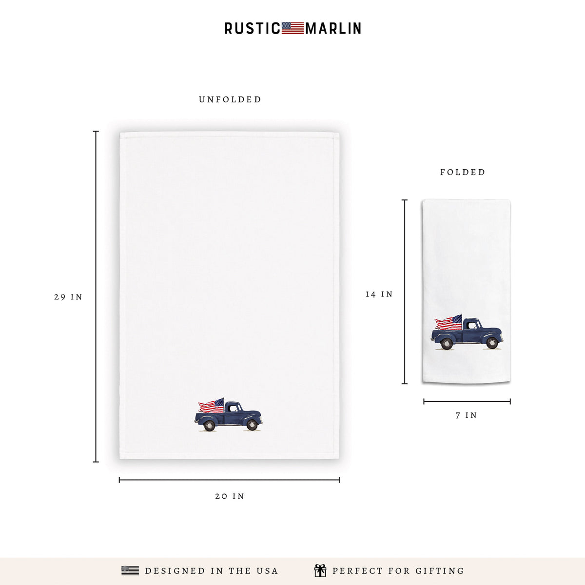 Flag Truck Tea Towel