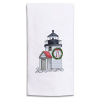 Nantucket Lighthouse Holiday Tea Towel