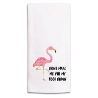 Flamingo Foot Down Tea Towel