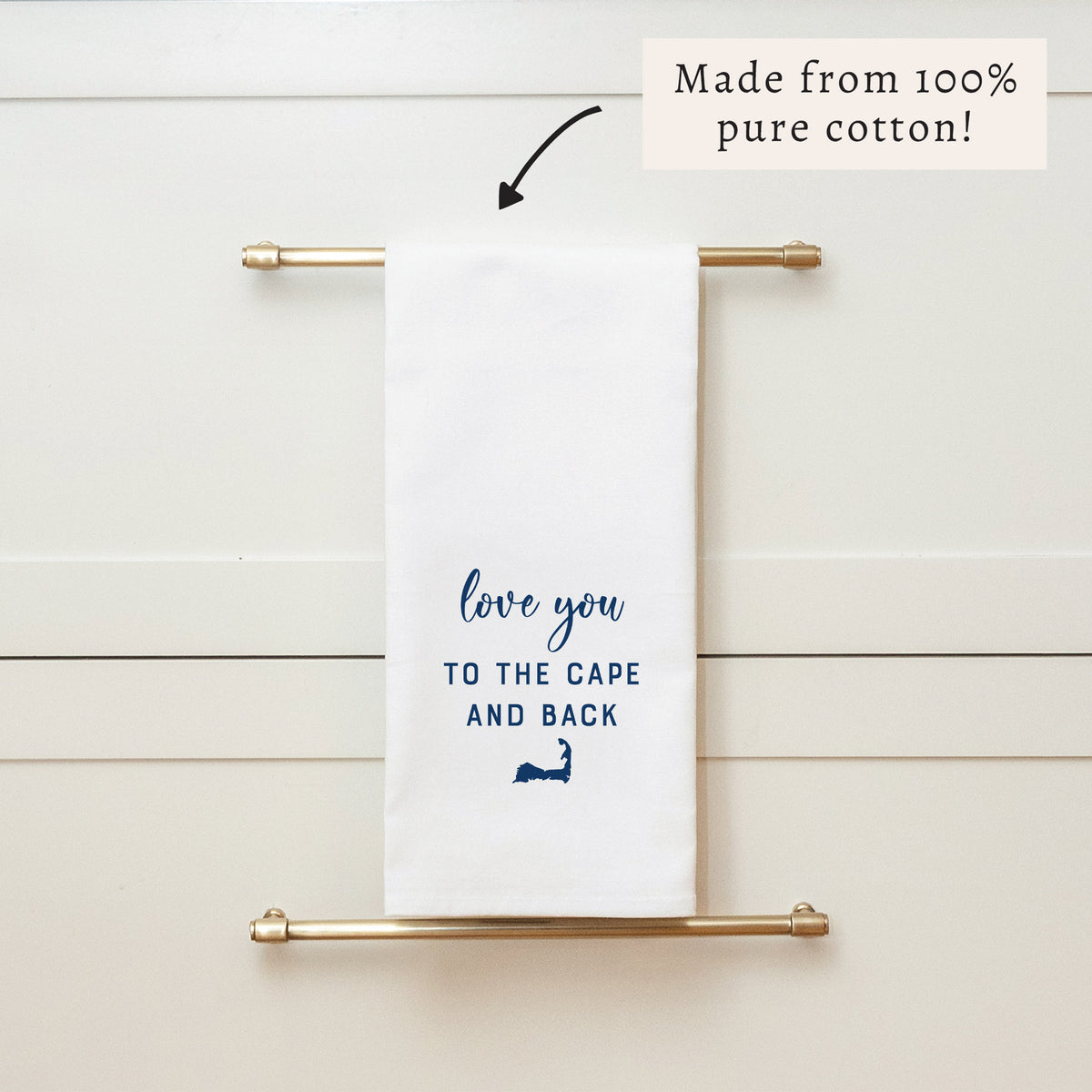 Love You To The Cape Tea Towel