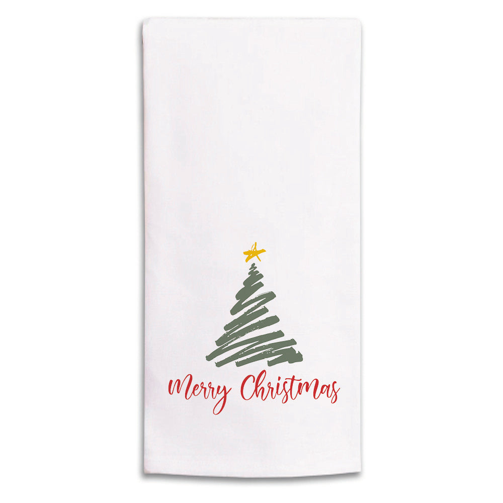 Merry Christmas Tea Towel