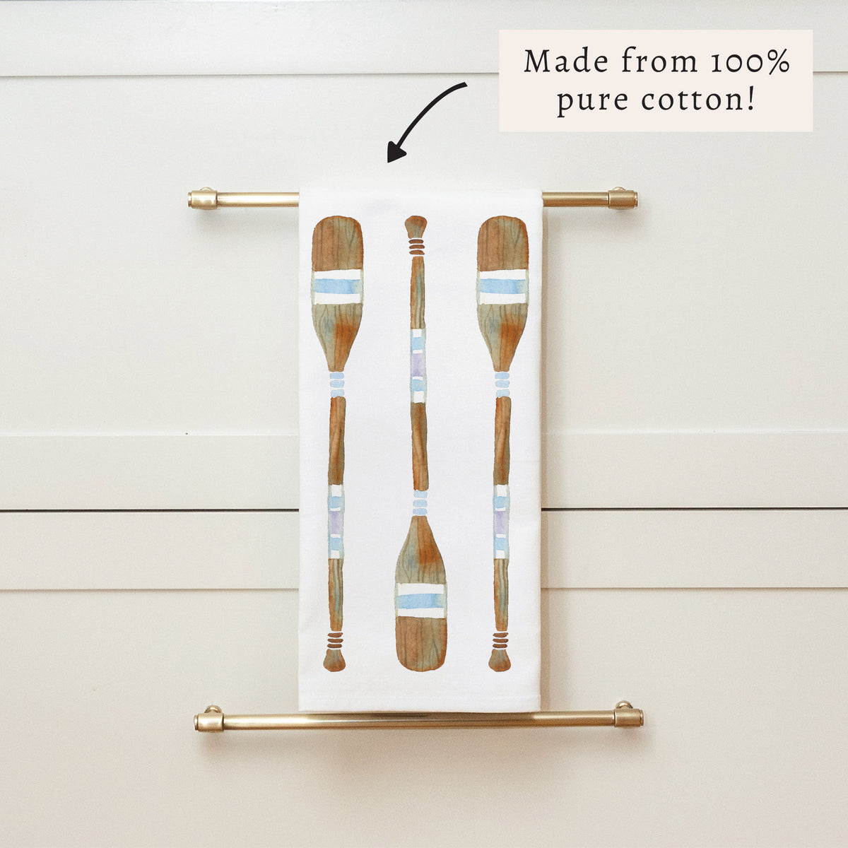 Oars Tea Towel