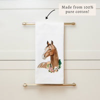 Floral Horse Tea Towel