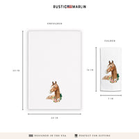 Floral Horse Tea Towel