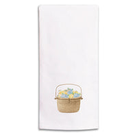Hydrangea Lemon Basket Tea Towel