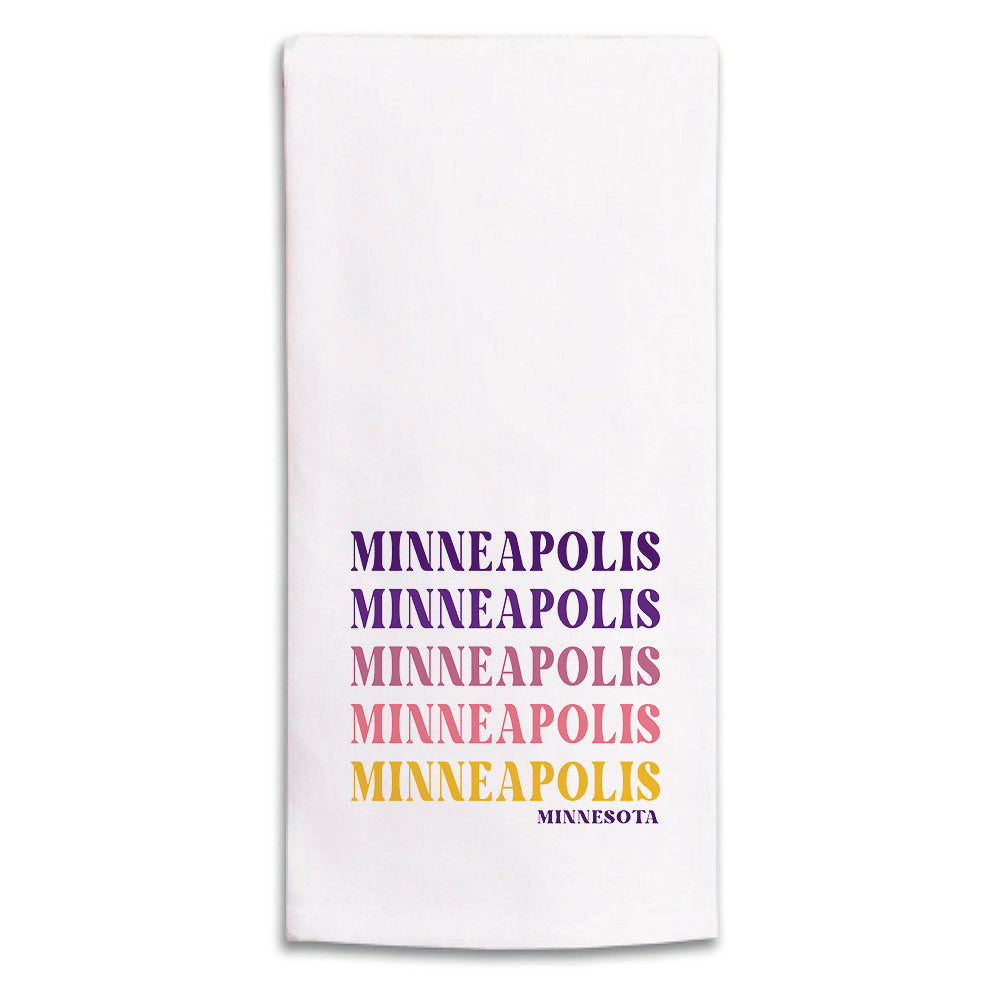 Repeating Minneapolis Tea Towel