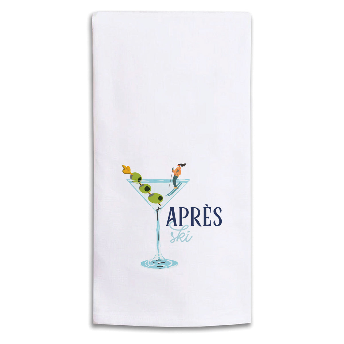 Apres Ski Martini Tea Towel