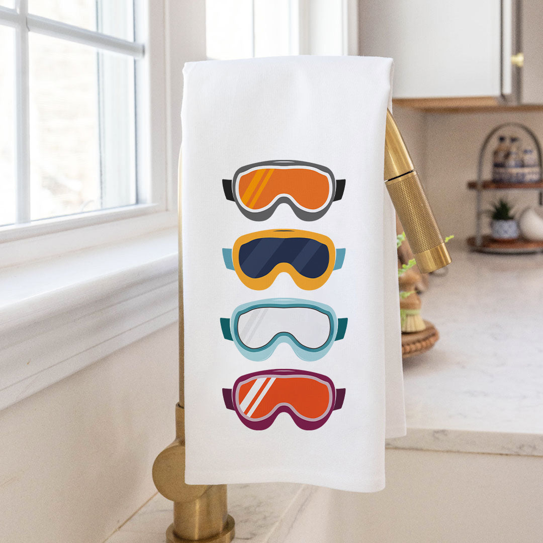 Ski Goggle Vibes Tea Towel