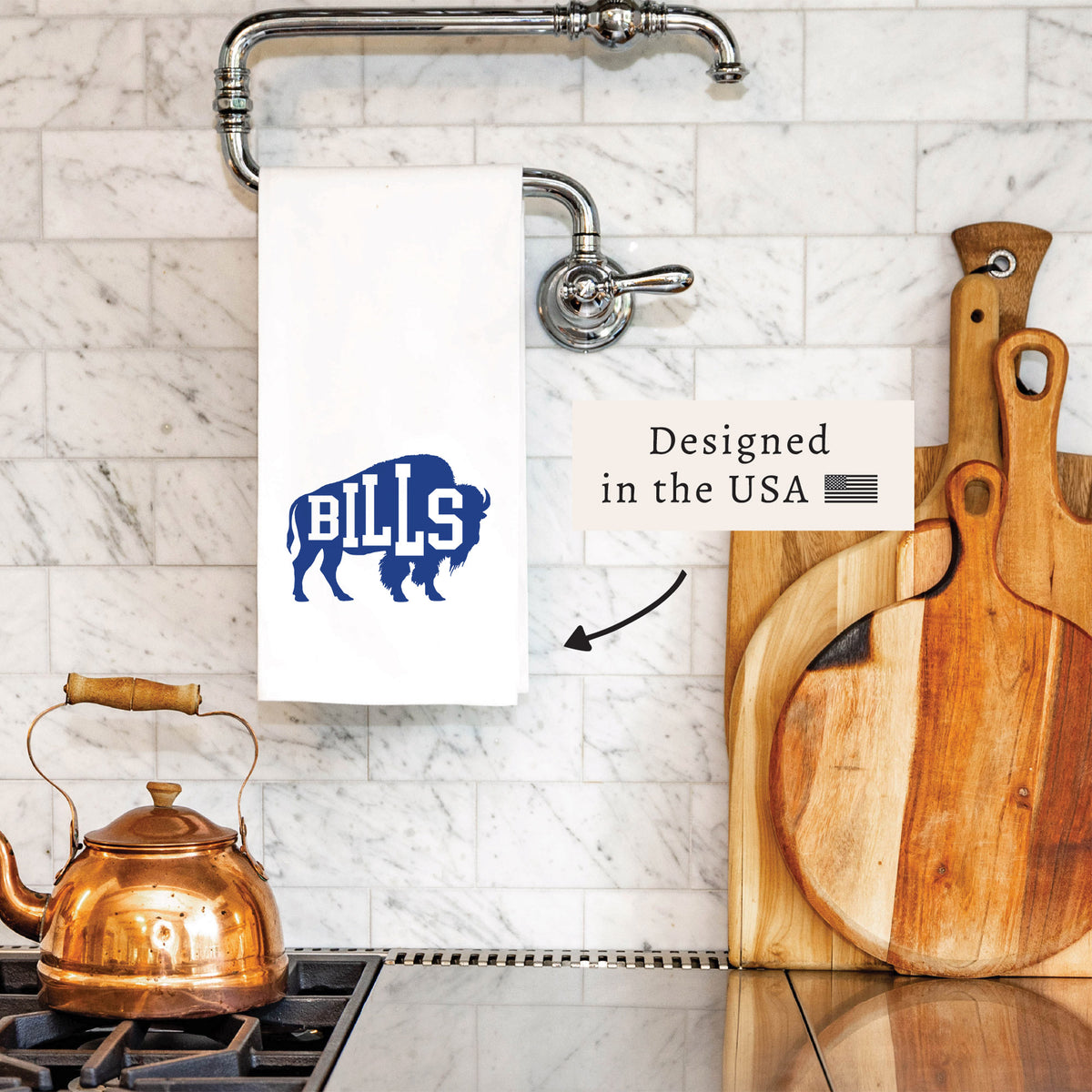 Bills In Buffalo Tea Towel