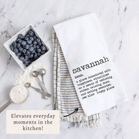 Happy Place Definition Personalized Tea Towel