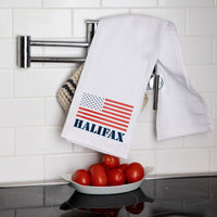 50 Stars Flag Personalized Tea Towel