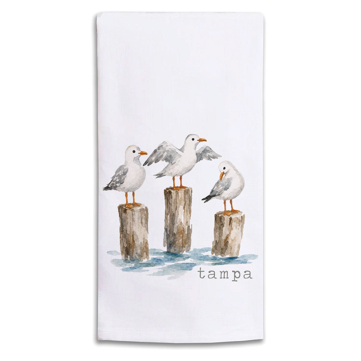 Seagull Trio Personalized Tea Towel