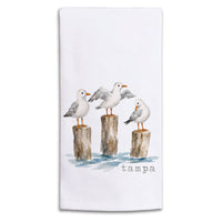 Seagull Trio Personalized Tea Towel
