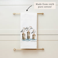 Seagull Trio Personalized Tea Towel