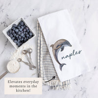 Dolphin Personalized Tea Towel