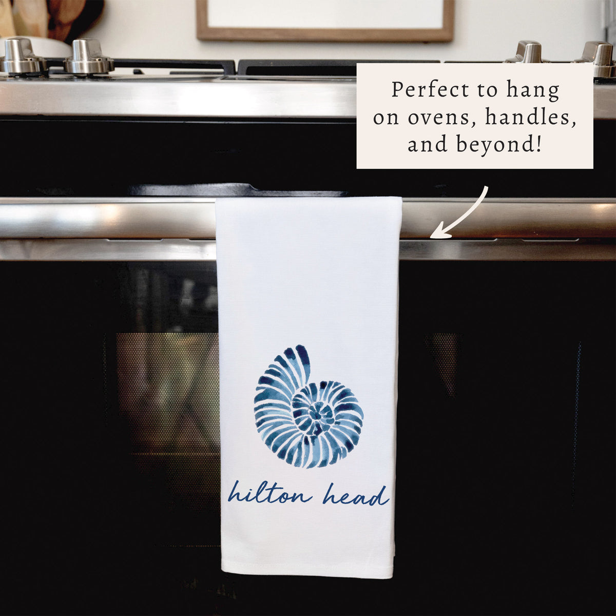 Blue Shell Personalized Tea Towel