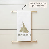 Sailboat Personalized Tea Towel