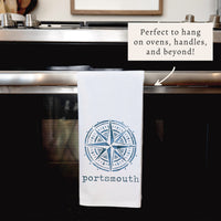 Compass Personalized Tea Towel