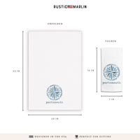 Compass Personalized Tea Towel