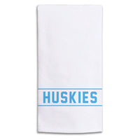 Collegiate Stripe Light Blue Personalized Tea Towel