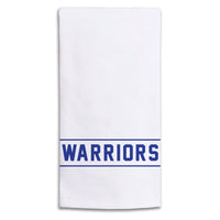 Collegiate Stripe Royal Blue Personalized Tea Towel