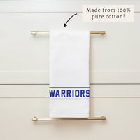 Collegiate Stripe Royal Blue Personalized Tea Towel