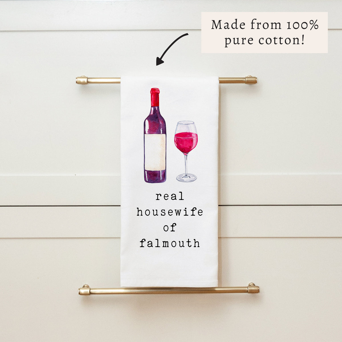 Real Housewife of Personalized Tea Towel