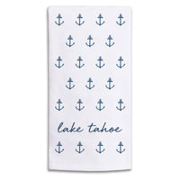 Anchor Pattern Personalized Tea Towel