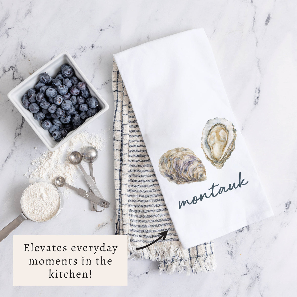 Oyster Personalized Tea Towel