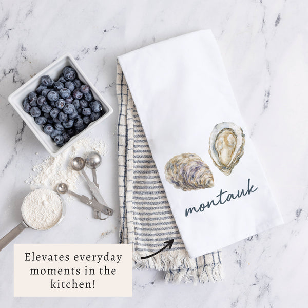 Oyster Personalized Tea Towel