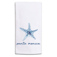Blue Starfish Personalized Tea Towel