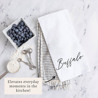 Script Personalized Tea Towel