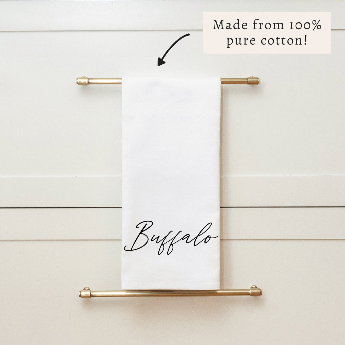 Script Personalized Tea Towel