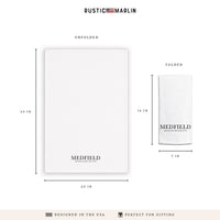 Two Line Personalized Tea Towel