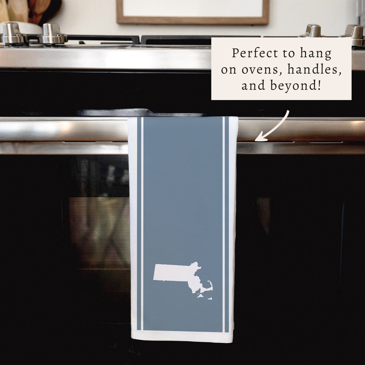 Stripe State Personalized Tea Towel