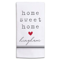 Home Sweet Home Heart Personalized Tea Towel