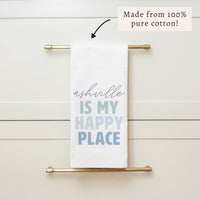My Happy Place Personalized Tea Towel