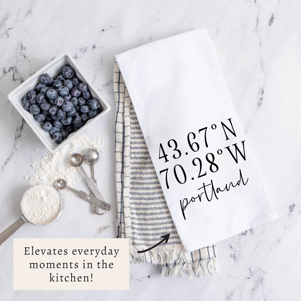 Coordinates Personalized Tea Towel