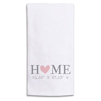 Home Coordinates Personalized Tea Towel