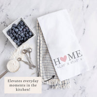 Home Coordinates Personalized Tea Towel