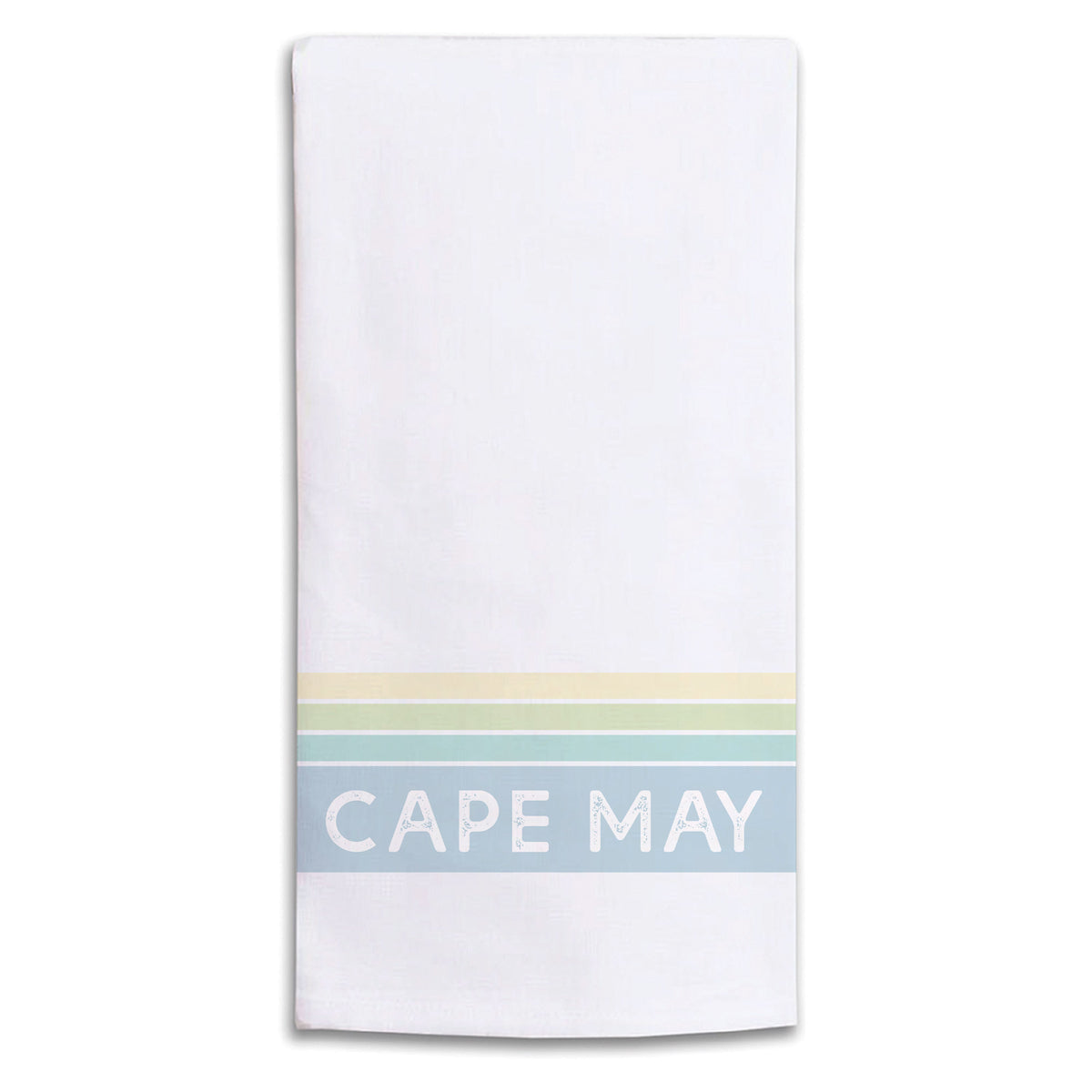 Coastal Stripe Personalized Tea Towel