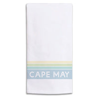 Coastal Stripe Personalized Tea Towel