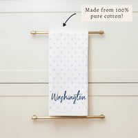 Polka Dot Personalized Tea Towel