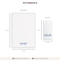 Polka Dot Personalized Tea Towel